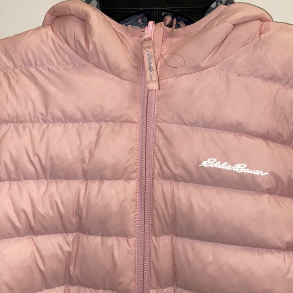 Eddie Bauer Girls Reversible Puffer Jacket size-large 14/16 - Picture 2 of 9